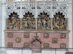 Amiens Cathédrale Notre Dame. Hauts-reliefs de la clôture Nord Vie de saint Jean-Baptiste (œuvre datée de 1531)