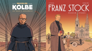 Saint Maximilien Kolbe, un saint à Auschwitz (2019) et Franz Stock, passeur d'âmes (2016) aux éditions Artège.