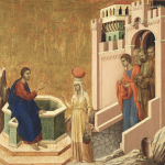 Le Christ et la Samaritaine, de Duccio di Buoninsegna